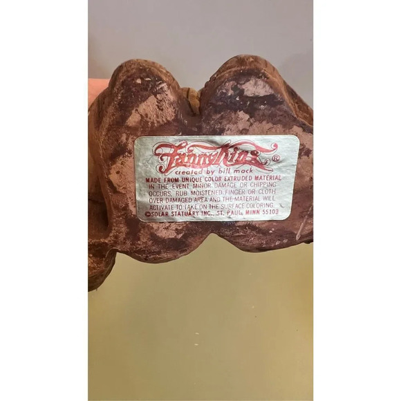 FannyKins "Duet" by Bill Mack Solar Statuary 1975 Couple Singing Sculpture Figur - Picture 6 of 11